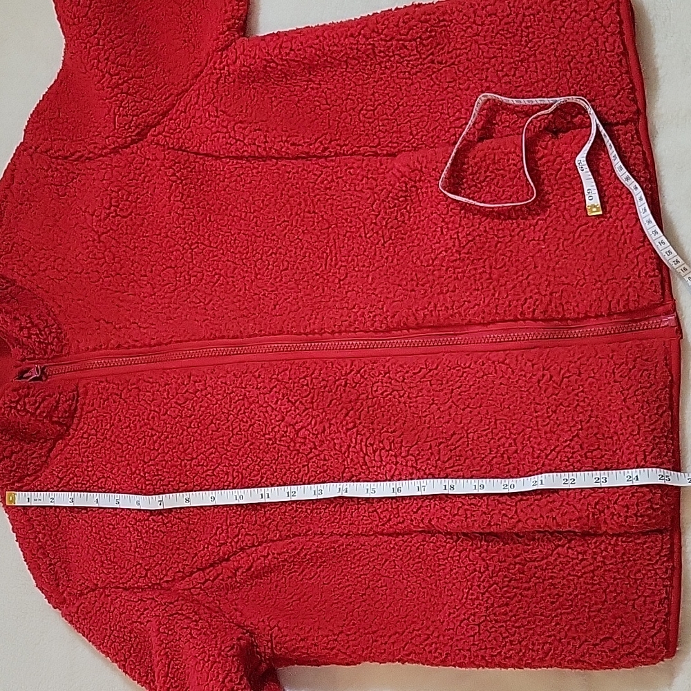 JF RED TEDDY JACKET XL - Picture 12 of 12